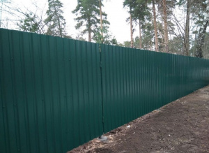 Забор из профнастила 3 м*163 м